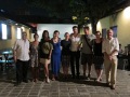 The team enjoying drinks on Kaanan's last night in Sri Lanka